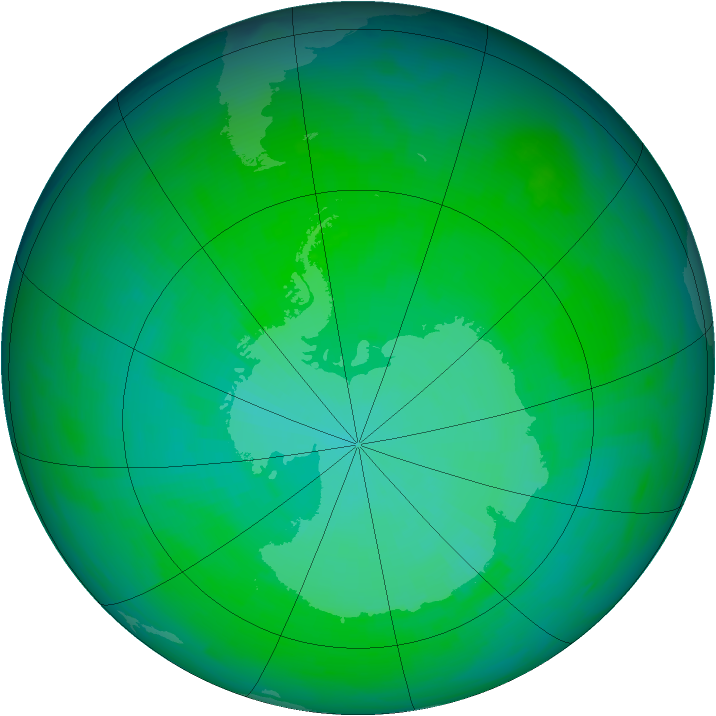 Ozone Map 1991-12-23